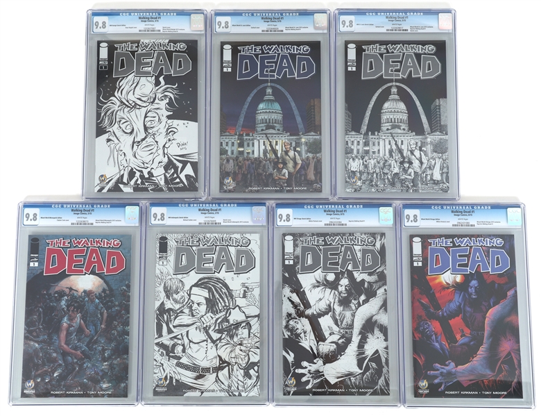 IMAGE THE WALKING DEAD #1 VARIANTS COMICS CGC GRADED