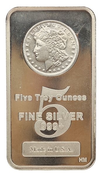 .999 FINE SILVER BAR 5 OZT 