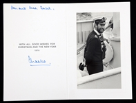 1976 KING CHARLES III SIGNED CHRISTMAS CARD