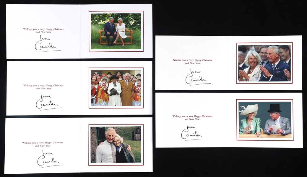 CAMILLA QUEEN CONSORT AUTOGRAPHED HOLIDAY CARDS