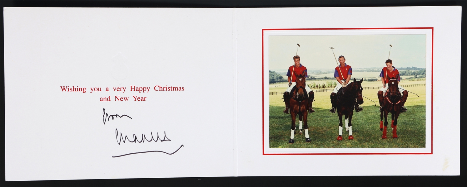 CHARLES PRINCE OF WALES AUTOPEN SIGNED CHRISTMAS CARD