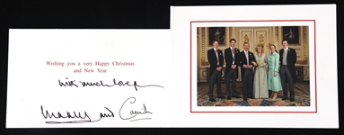 KING CHARLES III & QUEEN CAMILLA SIGNED CHRISTMAS CARD