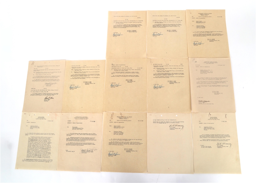 US MILITARY CORRESPONDENCE SIGNED LETTERS