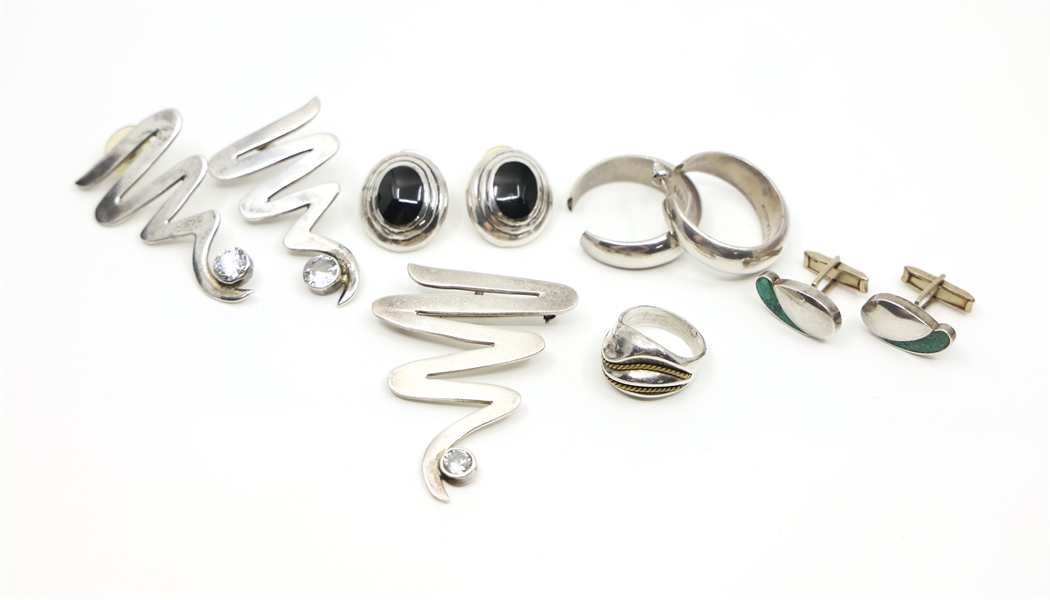 TAXCO STERLING SILVER JEWELRY - EARRINGS & MORE