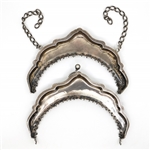 STERLING SILVER ART NOUVEAU STYLE PURSE FRAME 