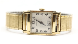 MEN'S HAMILTON GOLD-FILLED CASE MECHANICAL WRISTWATCH