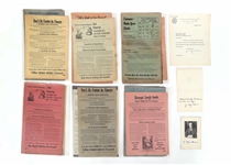 J. EDGAR HOOVER SIGNATURES & FDR CAMPAIGN PROPAGANDA