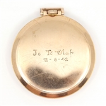 MEN'S GRUEN GOLD-FILLED CASE VERI-THIN POCKET WATCH