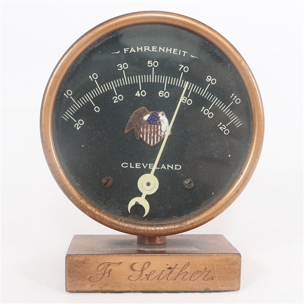 EARLY 20TH C. NATIONAL WOOLEN CO THERMOMETER