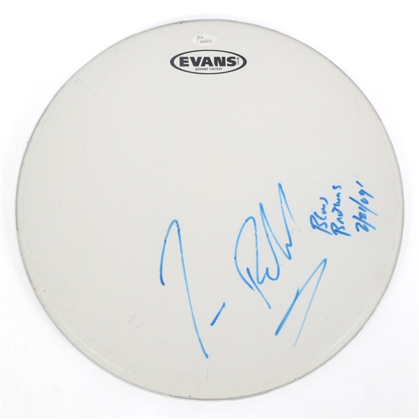 JIM BELUSHI SIGNED DRUM HEAD JSA