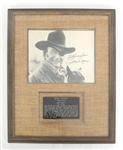 JOHN WAYNE SIGNED PHOTO