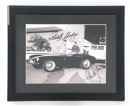 STEVE MCQUEEN & CARROLL SHELBY SIGNED PHOTO