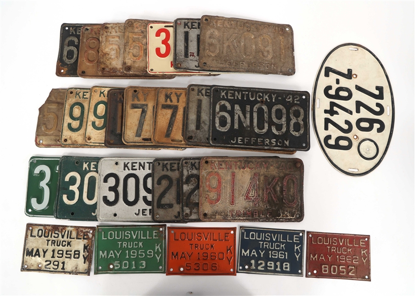 KENTUCKY LICENSE PLATES