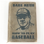 BABE RUTH 1931 HOW TO PLAY BASEBALL BOOK