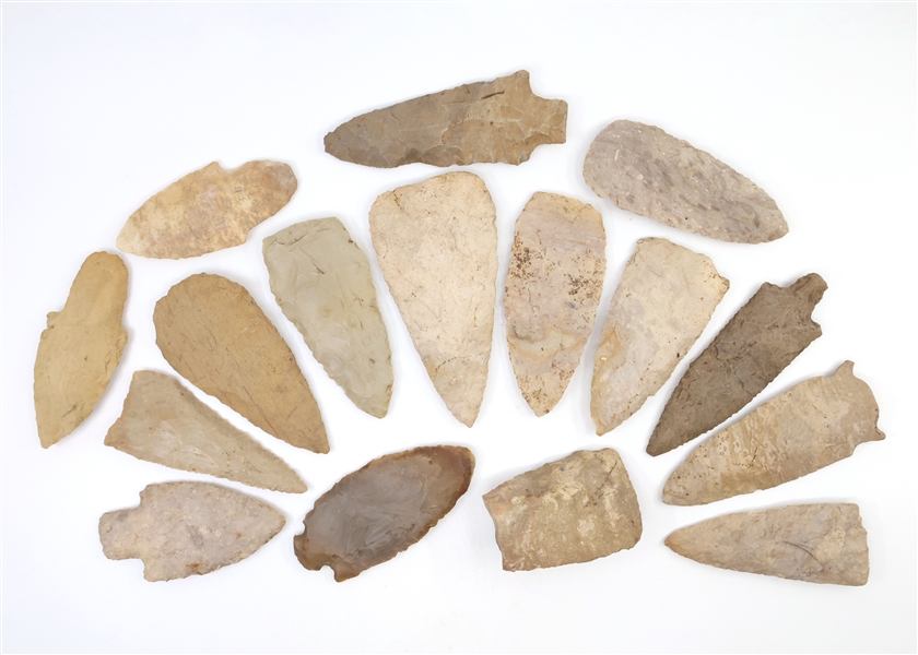 CARVED LITHIC POINTS