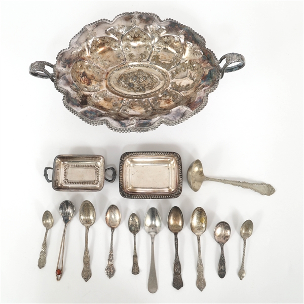 SILVER PLATED SERVINGWARE & FLATWARE