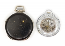 EMPIRE & NEW HAVEN STAINLESS STEEL CASE POCKET WATCHES 