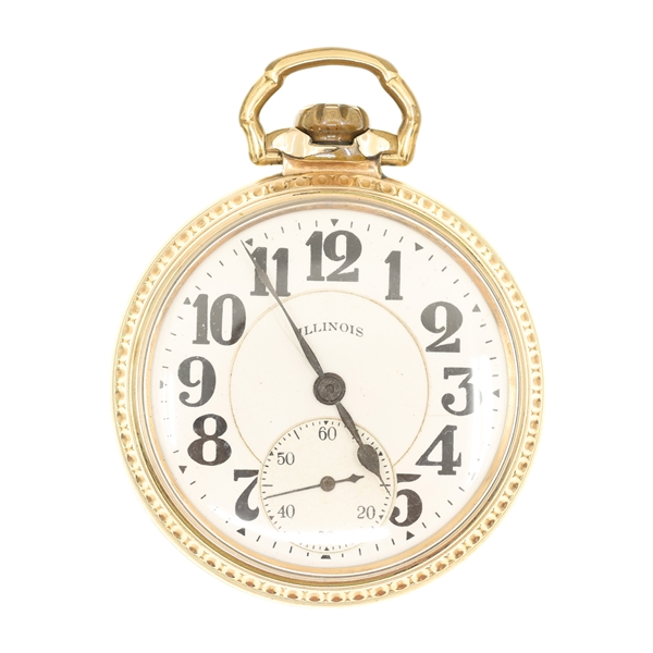 ILLINOIS BUNN SPECIAL GOLD-FILLED CASE POCKET WATCH