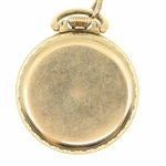 MEN'S ELGIN GOLD-FILLED CASE POCKET WATCH & FOB