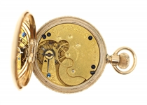 LADIES ELGIN GOLD-FILLED HUNTER'S CASE POCKET WATCH