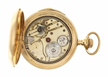 MEN'S CHICAGO GOLD-FILLED HUNTER'S CASE POCKET WATCH