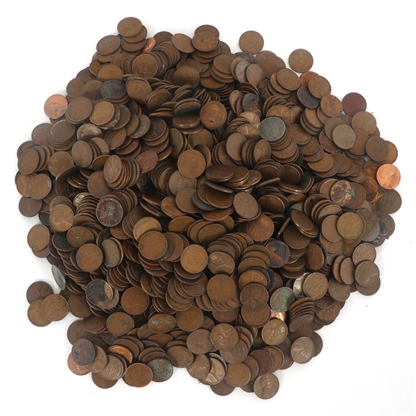 US WHEAT CENTS - 10 POUNDS