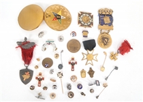 MASONIC AND FRATERNAL MEDALS AND PINS