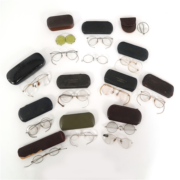 19TH & 20TH CENTURY EYEGLASSES AND SPECTACLES