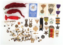 MASONIC AND FRATERNAL MEDALS AND PINS 