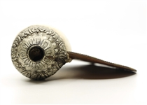TIBETAN CONCH SHELL HORN WITH NICKEL & COPPER