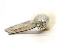 TIBETAN CONCH SHELL HORN WITH NICKEL & COPPER