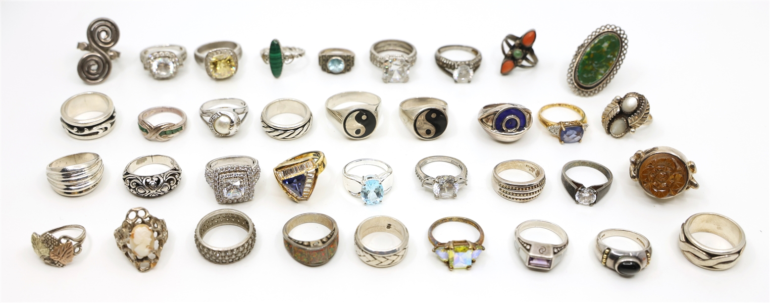STERLING SILVER FASHION RINGS 