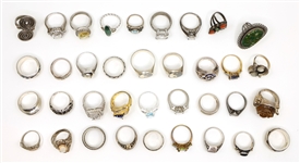 STERLING SILVER FASHION RINGS 