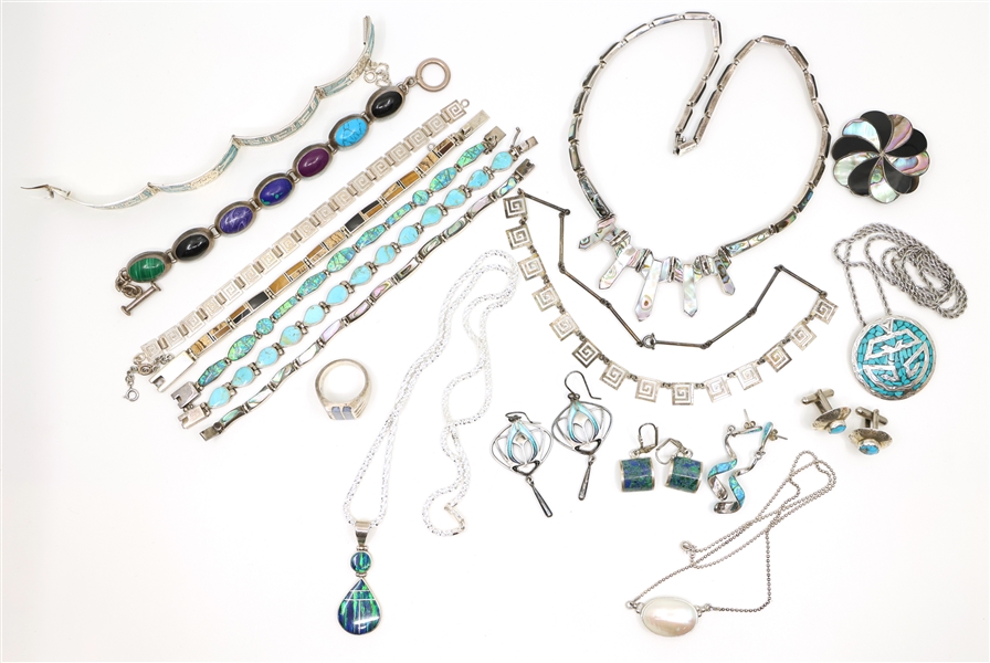 STERLING SILVER TAXCO & CENTRAL/SOUTH AMERICAN JEWELRY