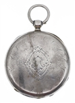 SWISS SILVERTONE CASE KEY-WIND POCKET WATCH