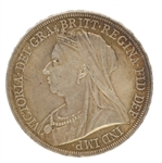 BRITISH 1893 VICTORIA CROWN SILVER COIN