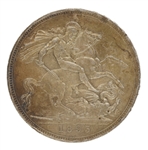 BRITISH 1893 VICTORIA CROWN SILVER COIN