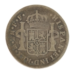 1783 MEXICAN SPANISH 2 REALES SILVER COIN