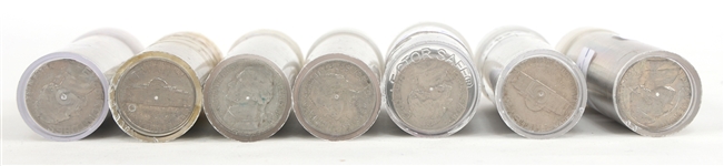 1950s US JEFFERSON 5C COINS - FULL & PARTIAL ROLLS