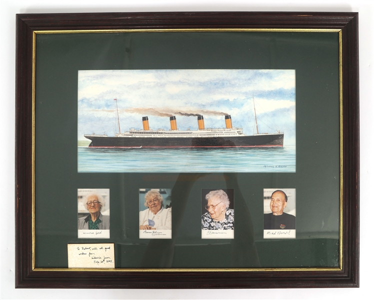 TITANIC SURVIVORS CUT SIGNATURES