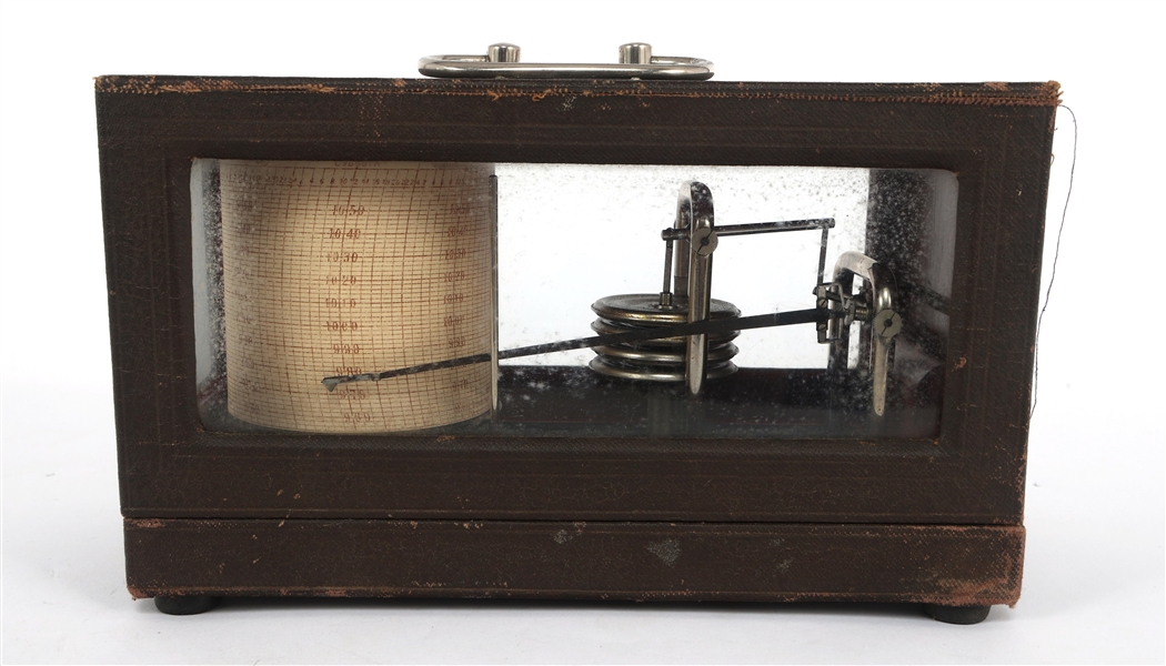 1940 MARINE BAROGRAPH IN CASE