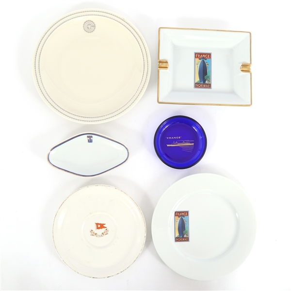 INTERNATIONAL SHIP TRAVEL PLATES & DISHES