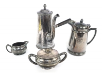 US LINES SILVER PLATED COFFEE SERVING PIECES