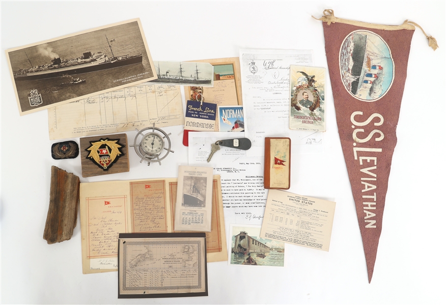 MARITIME COLLECTIBLES, PHOTOGRAPHS, AND PAPER EPHEMERA