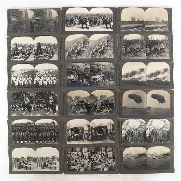 WWI MILITARY THEMED STEREOVIEWS