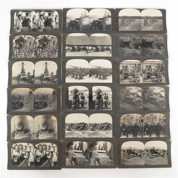 WWI MILITARY THEMED STEREOVIEWS