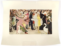 NORMAN ROCKWELL THE SATURDAY PEOPLE AP LITHOGRAPH