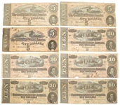 1864 CONFEDERATE STATES T-68 & T-69 OBSOLETE CURRENCY