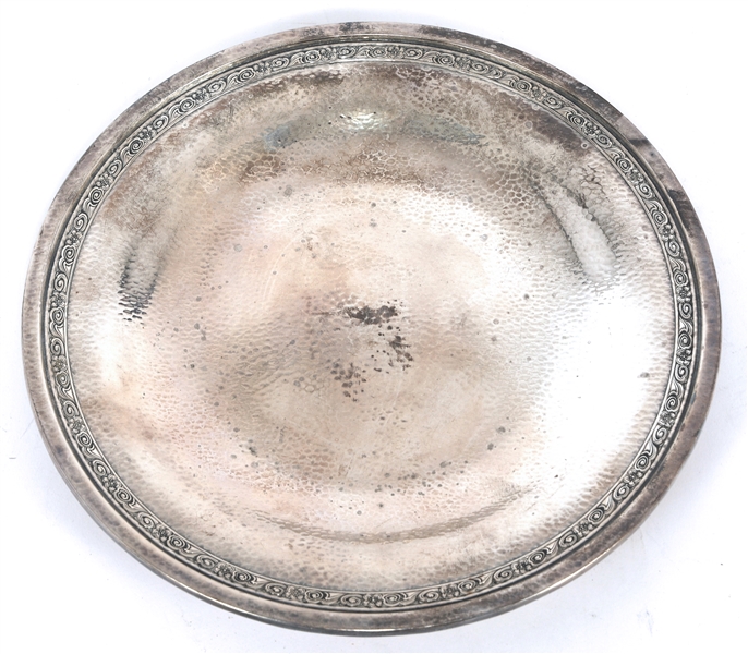 GORHAM STERLING SILVER FOOTED SANDWICH PLATE 691