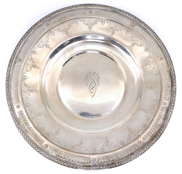 STERLING SILVER R. WALLACE & SONS MFG. CO SERVING PLATE